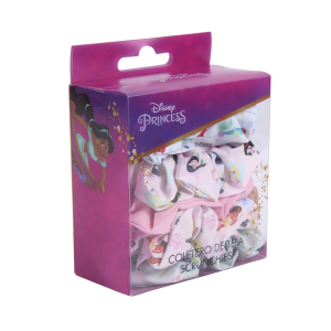 SCRUNCHIES PRINCIPESSE DISNEY ELASTICI PER CAPELLI IN TELA 5 PEZZI IN CONFEZIONE - 1913