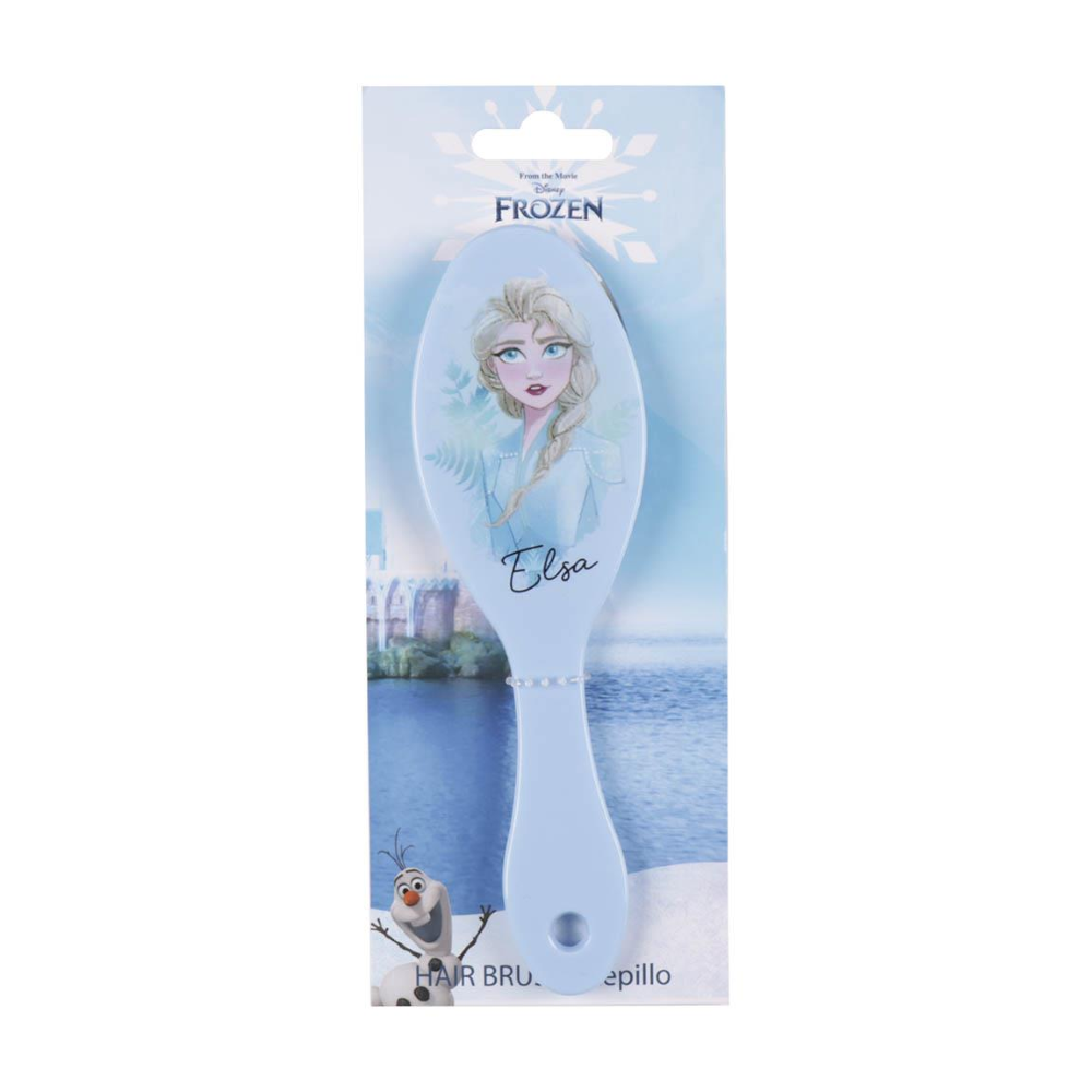SPAZZOLA OVALE PIATTA PER CAPELLI FROZEN ELSA DISNEY 21 CM BAMBINI - 2464