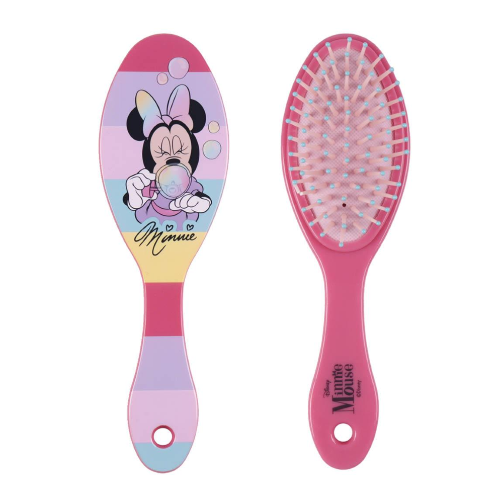 SPAZZOLA OVALE PIATTA PER CAPELLI MINNIE DISNEY 21 CM BAMBINI - 2466