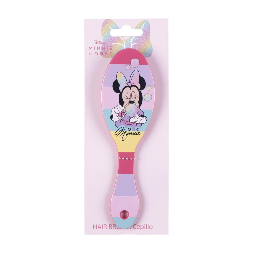 SPAZZOLA OVALE PIATTA PER CAPELLI MINNIE DISNEY 21 CM BAMBINI - 2466