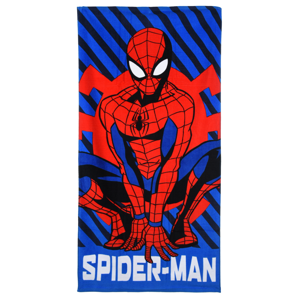 TELO MARE SPIDERMAN MARVEL ASCIUGAMANO PER BAMBINI IN COTONE CM 140X70 - EX1976