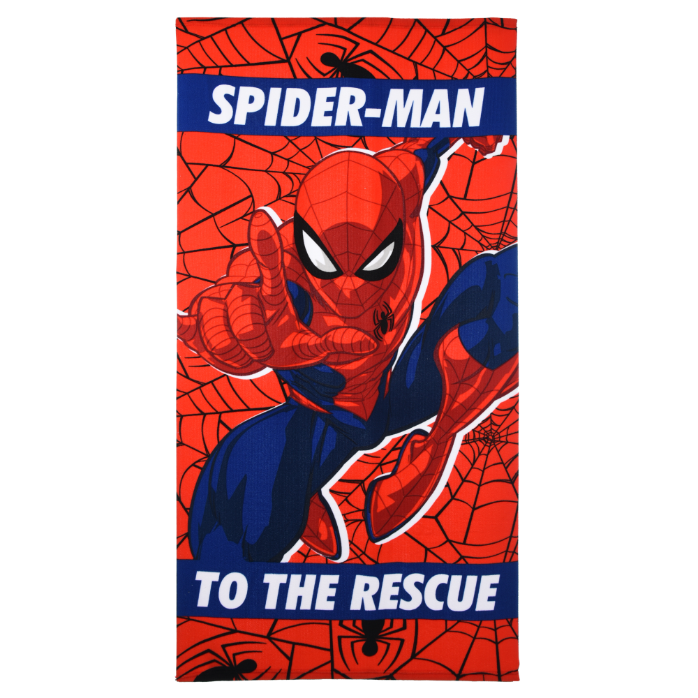 TELO MARE SPIDERMAN MARVEL ASCIUGAMANO PER BAMBINI IN MICROFIBRA CM 140X70 - EX1978