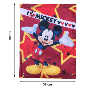 SACCA TOPOLINO MICKEY MOUSE DISNEY BORSA BAMBINO CM. 43X32,5 - 57802