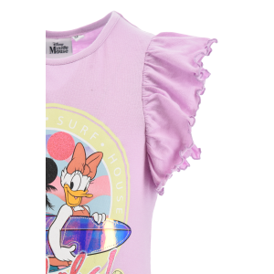 COMPLETO SHORT + T-SHIRT MINNIE DISNEY BAMBINO 100% COTONE - EX1060LILLA