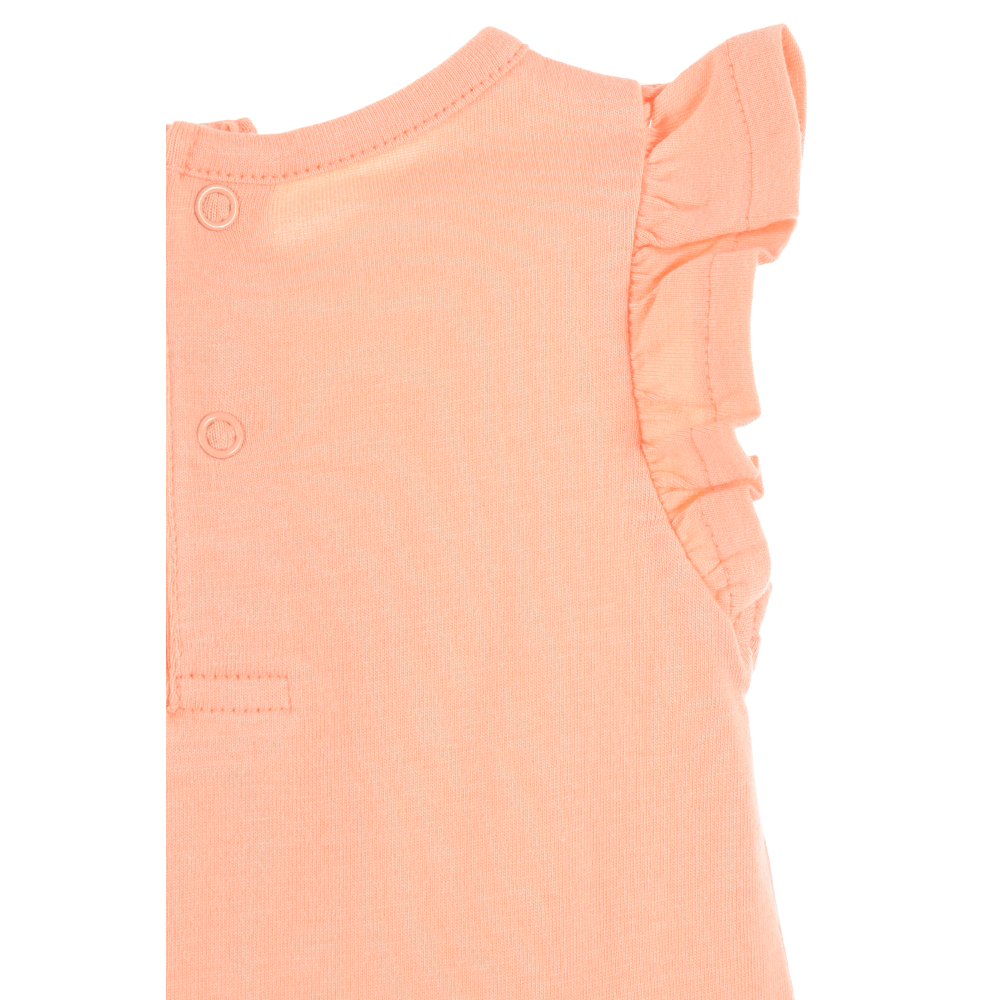 SCAMICIATA MINNIE DISNEY ABITO VESTITO 100% COTONE BAMBINA - EX0007ARANCIO