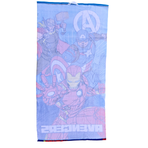 TELO MARE AVENGERS MARVEL ASCIUGAMANO PER BAMBINI IN MICROFIBRA CM 140X70 - AVE1402