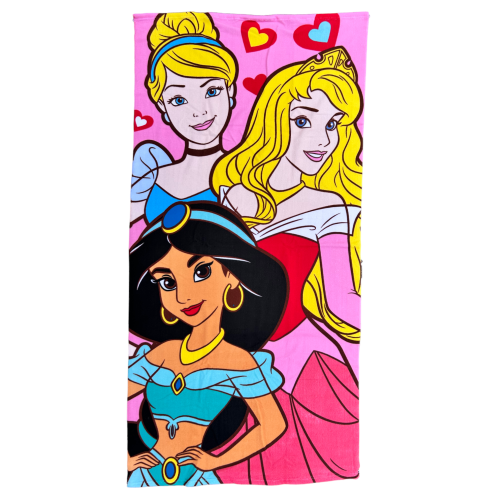 TELO MARE PRINCIPESSE DISNEY ASCIUGAMANO PER BAMBINI IN MICROFIBRA CM 140X70 - PRI1401