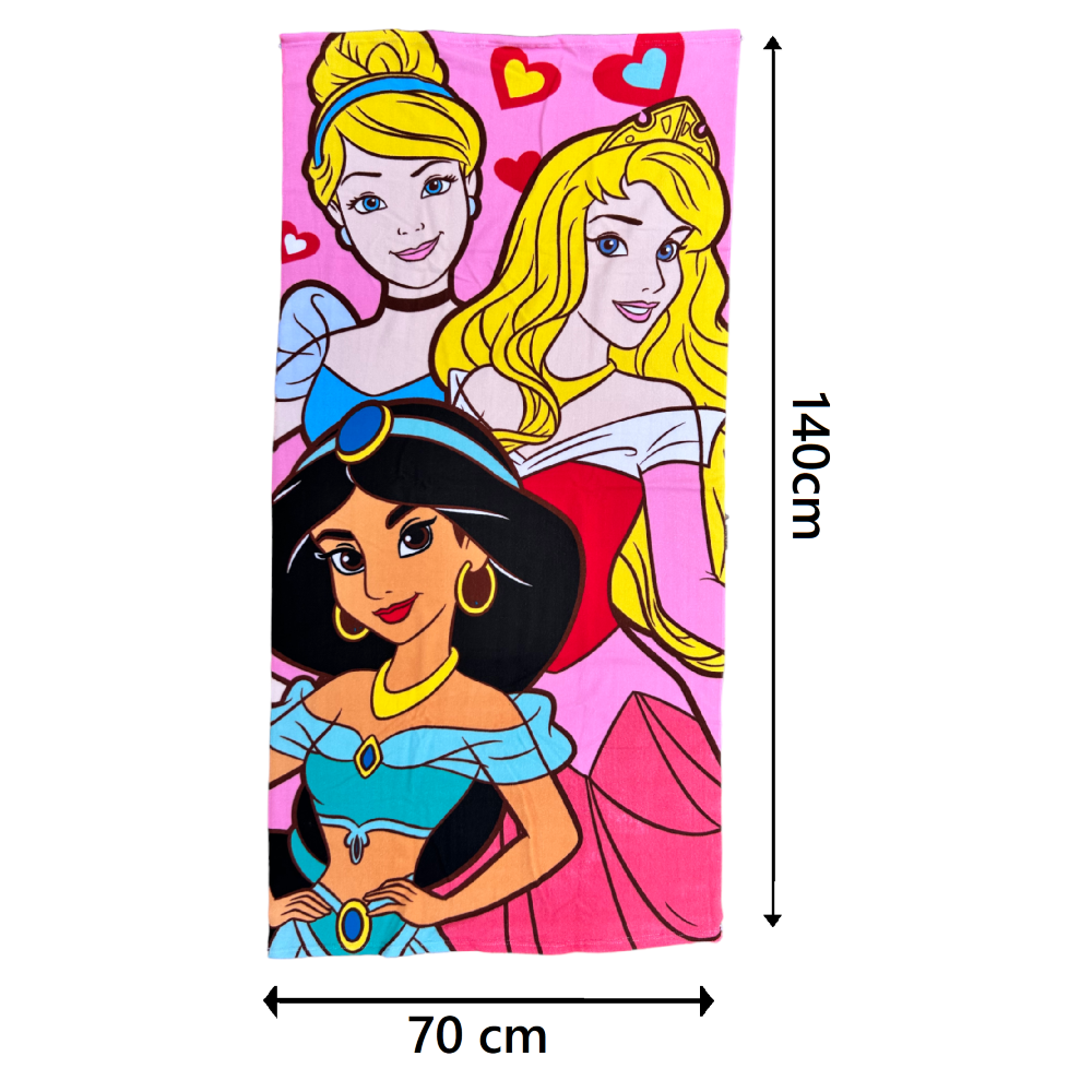 TELO MARE PRINCIPESSE DISNEY ASCIUGAMANO PER BAMBINI IN MICROFIBRA CM 140X70 - PRI1401