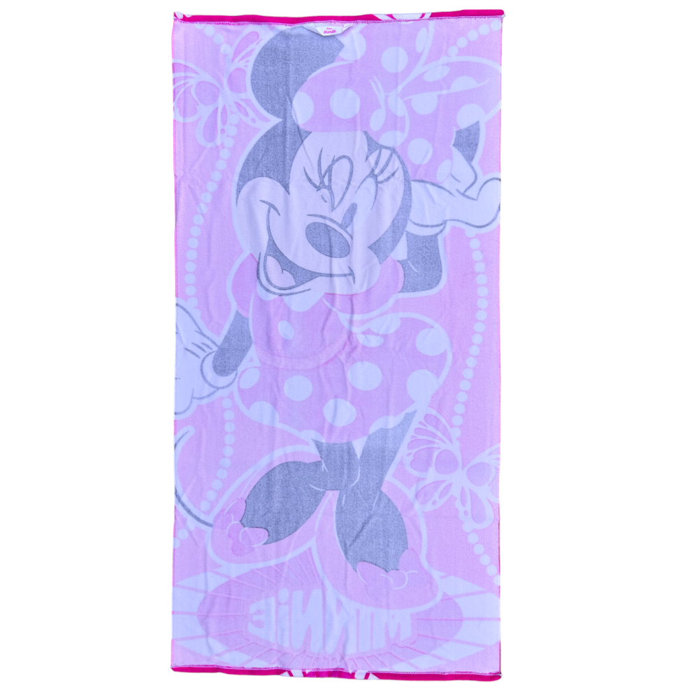 TELO MARE MINNIE DISNEY ASCIUGAMANO PER BAMBINI IN MICROFIBRA CM 140X70 - MIN1397