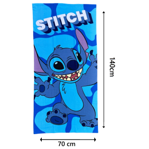 TELO MARE STITCH DISNEY ASCIUGAMANO PER BAMBINI IN MICROFIBRA CM 140X70 - STI1412