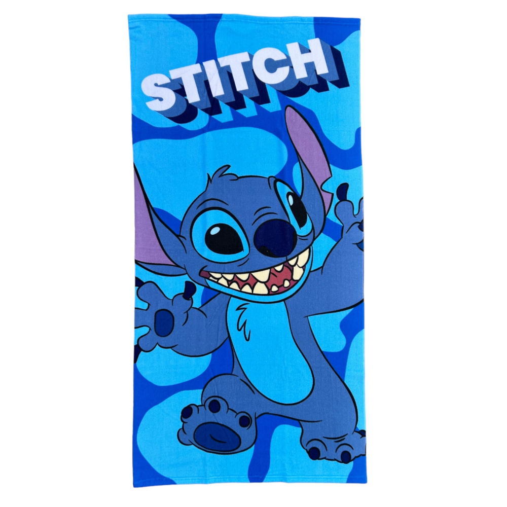 TELO MARE STITCH DISNEY ASCIUGAMANO PER BAMBINI IN MICROFIBRA CM 140X70 - STI1412