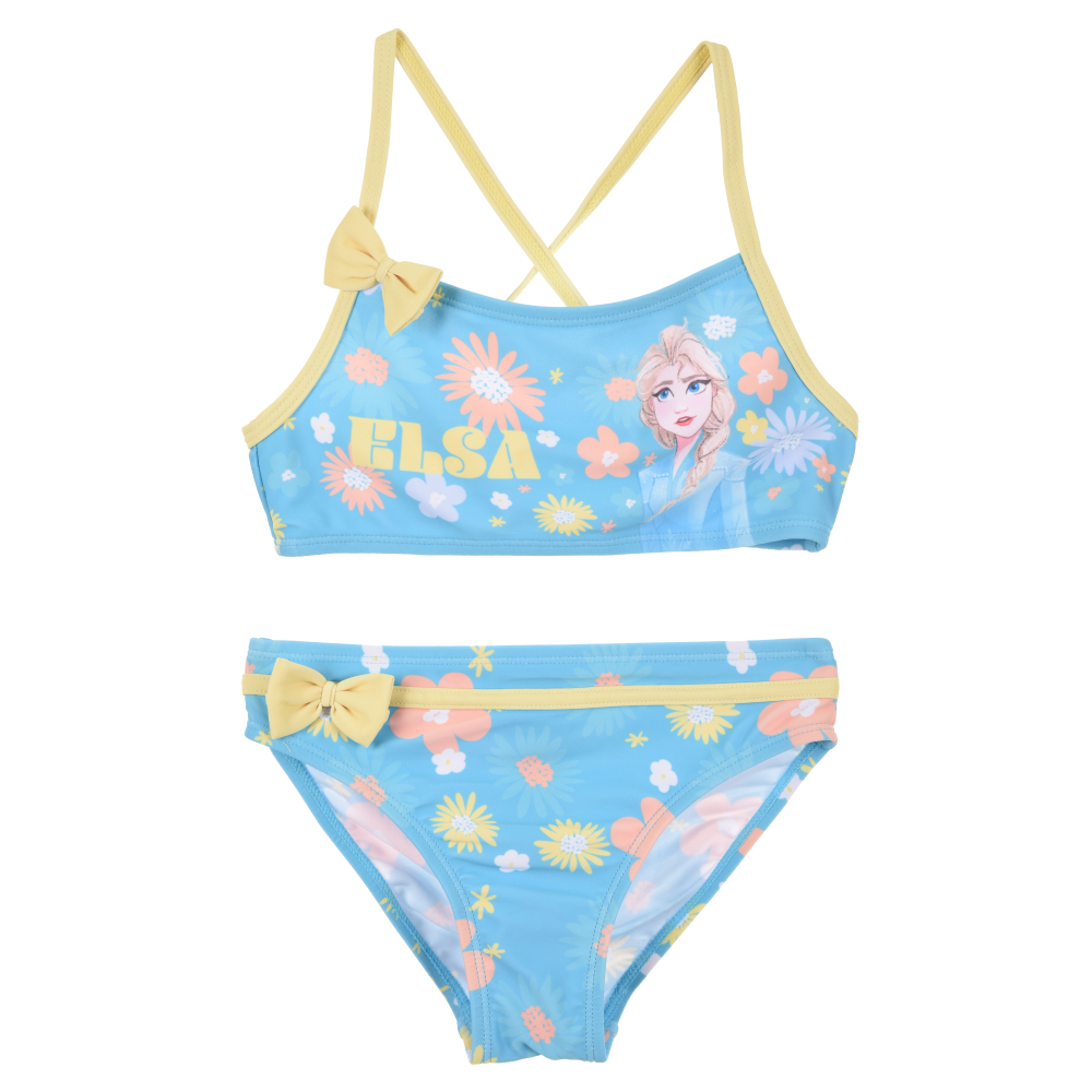 COSTUME MARE FROZEN DISNEY BIKINI 2 PEZZI BAMBINA - EX1951CELESTE