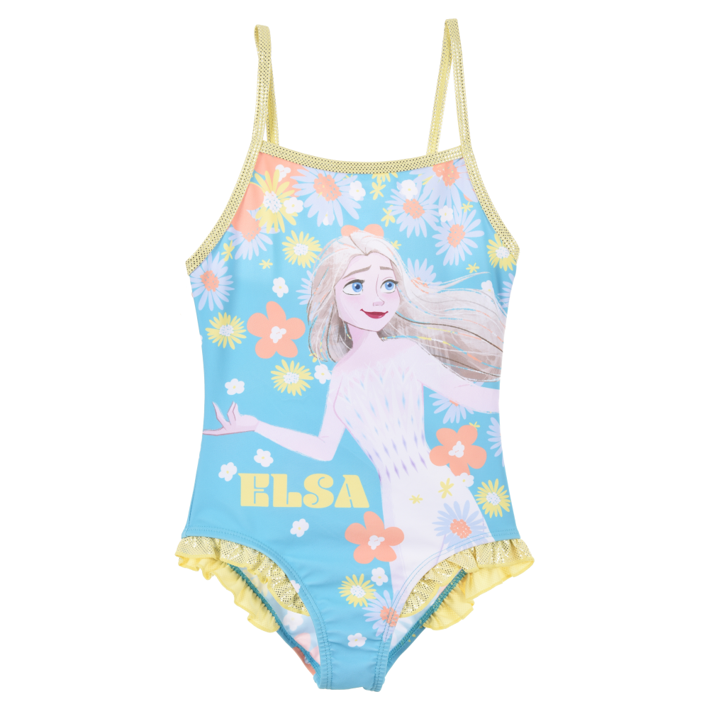 COSTUME MARE FROZEN DISNEY INTERO 1 PEZZO BAMBINA - EX1806CELESTE