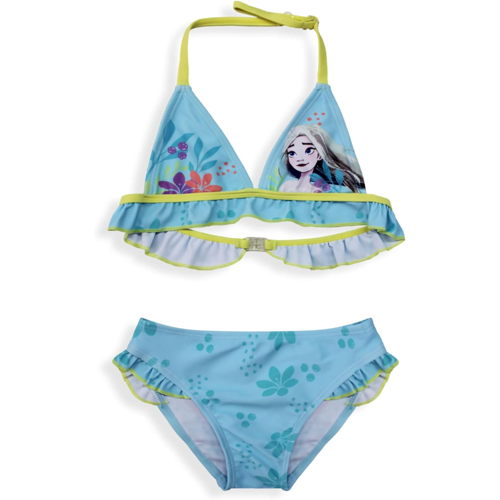 COSTUME MARE FROZEN DISNEY BIKINI 2 PEZZI BAMBINA - EX1811AZZURRO
