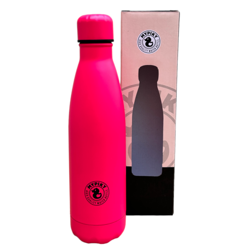 Bottiglia in Acciaio Inox 18/10 Thermos Doppia Parete - Beccuccio Stile Pet Colorata 500 Ml. - MPAS01/8