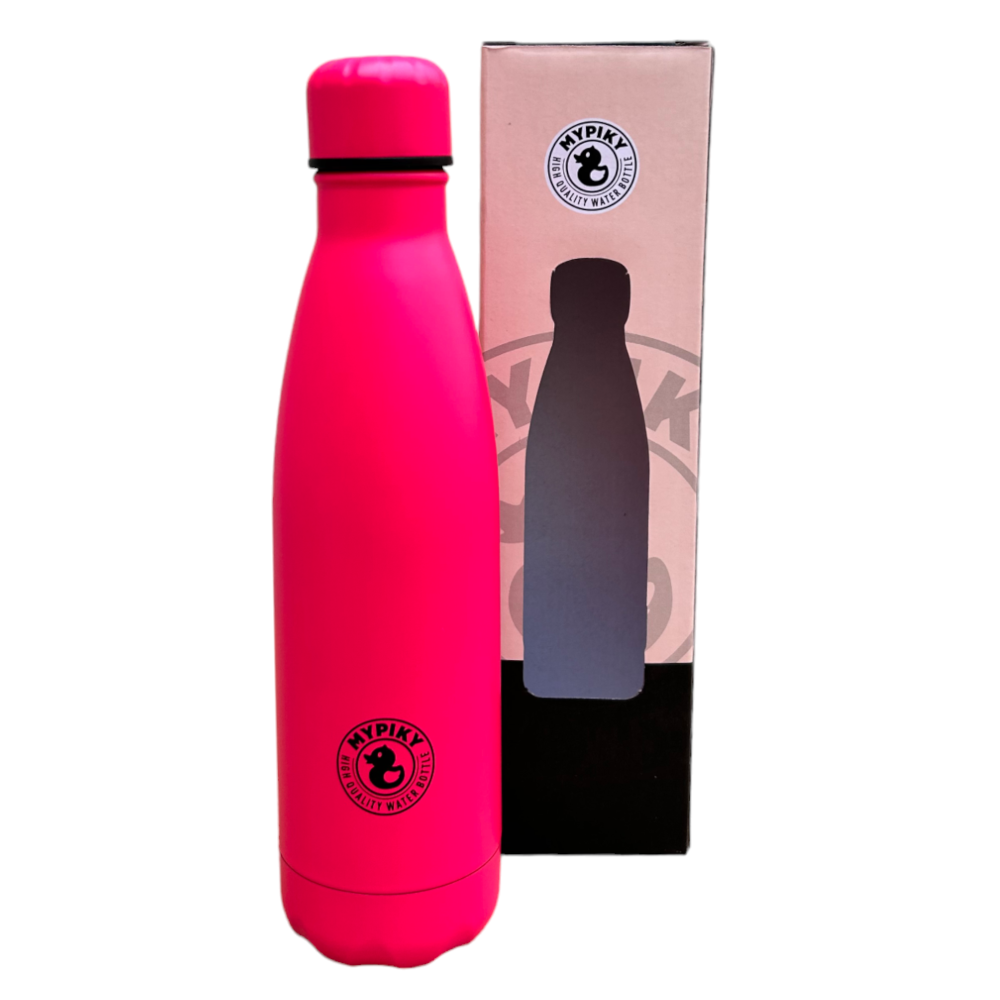 Bottiglia in Acciaio Inox 18/10 Thermos Doppia Parete - Beccuccio Stile Pet Colorata 500 Ml. - MPAS01/8
