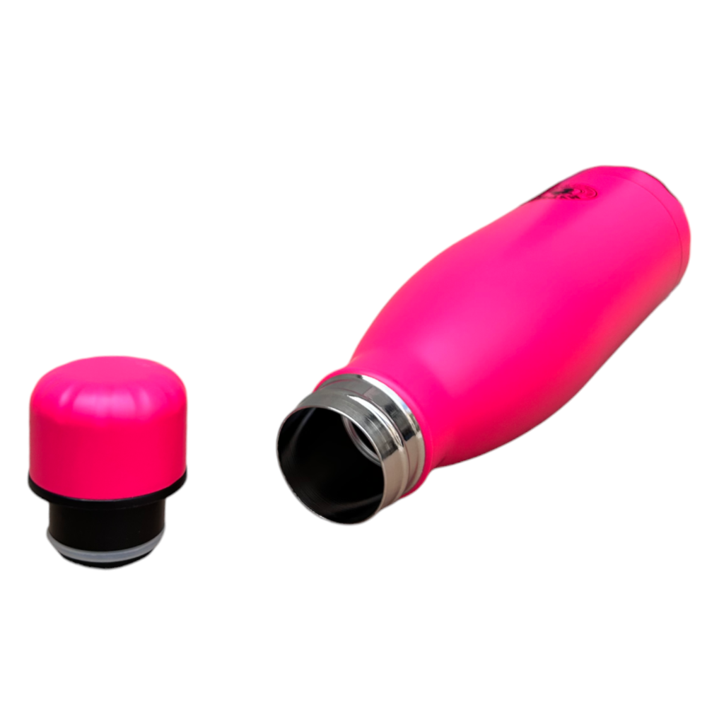 Bottiglia in Acciaio Inox 18/10 Thermos Doppia Parete - Beccuccio Stile Pet Colorata 500 Ml. - MPAS01/8