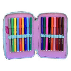 ASTUCCIO SCUOLA 3D MINNIE DISNEY MULTISCOMPARTO 3 ZIP PORTACOLORI PENNARELLI GIOTTO - MIN0972