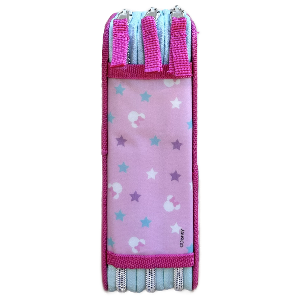 ASTUCCIO SCUOLA 3D MINNIE DISNEY MULTISCOMPARTO 3 ZIP PORTACOLORI PENNARELLI GIOTTO - MIN0972