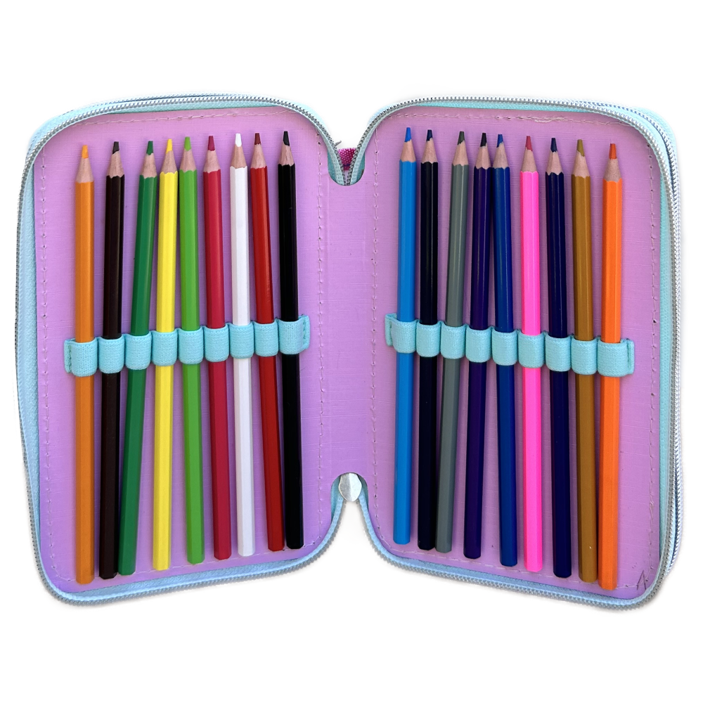 ASTUCCIO SCUOLA 3D MINNIE DISNEY MULTISCOMPARTO 3 ZIP PORTACOLORI PENNARELLI GIOTTO - MIN0972