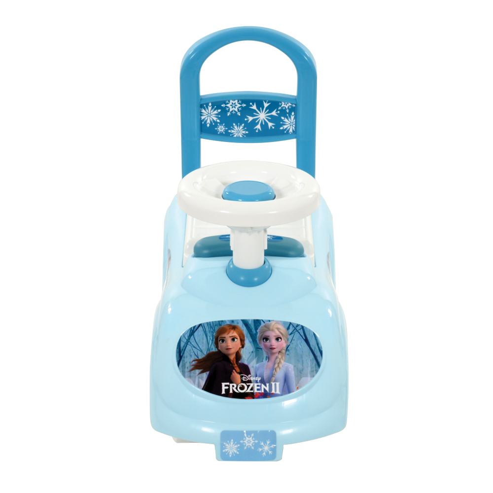 PRIMA AUTO CAVALCABILE CON TELEFONO FROZEN II DISNEY 3 IN 1 MACCHININA PRIMI PASSI PORTAGIOCHI - 35724