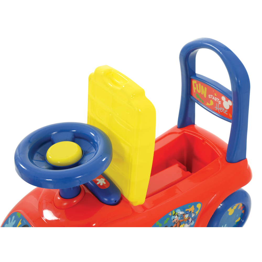 PRIMA AUTO CAVALCABILE CON TELEFONO TOPOLINO DISNEY 3 IN 1 MACCHININA PRIMI PASSI PORTAGIOCHI - 35727
