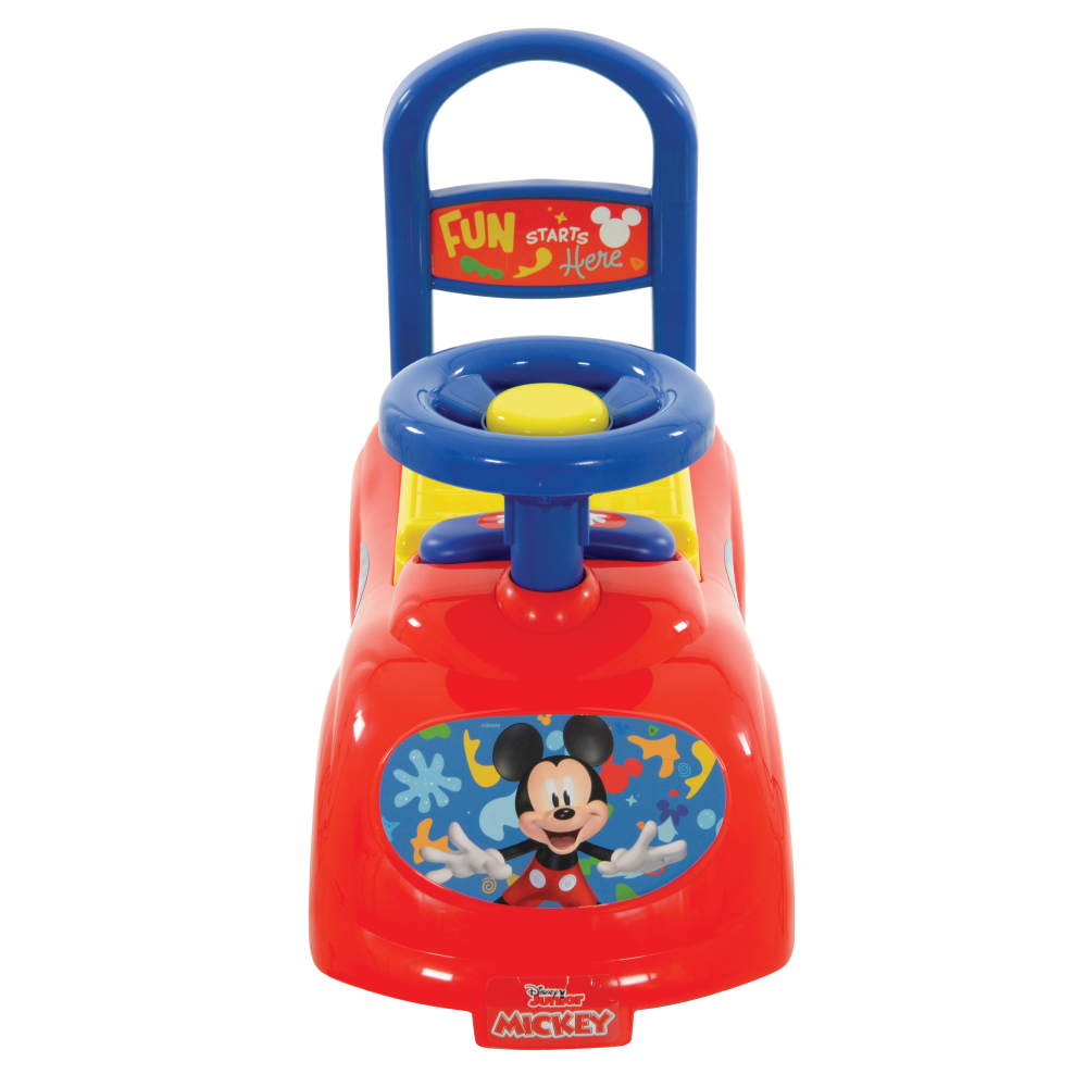 PRIMA AUTO CAVALCABILE CON TELEFONO TOPOLINO DISNEY 3 IN 1 MACCHININA PRIMI PASSI PORTAGIOCHI - 35727