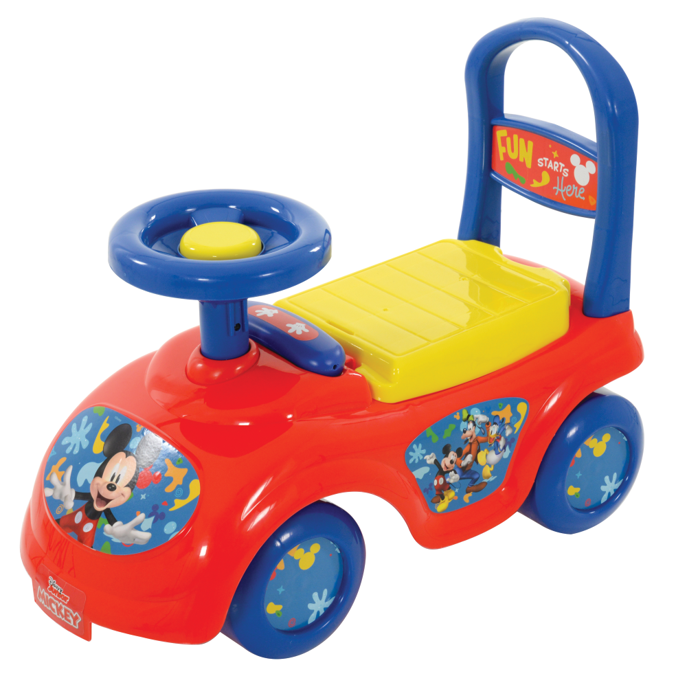 PRIMA AUTO CAVALCABILE CON TELEFONO TOPOLINO DISNEY 3 IN 1 MACCHININA PRIMI PASSI PORTAGIOCHI - 35727