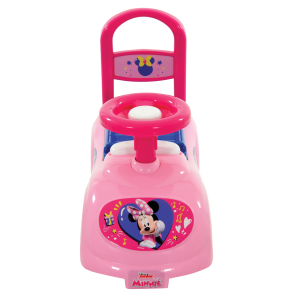 PRIMA AUTO CAVALCABILE CON TELEFONO MINNIE DISNEY 3 IN 1 MACCHININA PRIMI PASSI PORTAGIOCHI - 35726