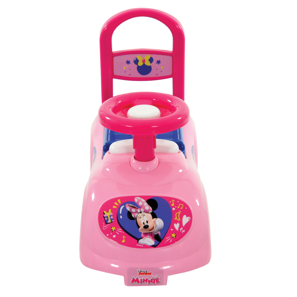 PRIMA AUTO CAVALCABILE CON TELEFONO MINNIE DISNEY 3 IN 1 MACCHININA PRIMI PASSI PORTAGIOCHI - 35726