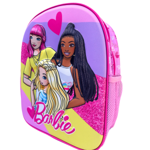 ZAINO ASILO 3D BARBIE IMMAGINI IN RILIEVO BORSA SCUOLA BAMBINA CM.32 - B07995MC