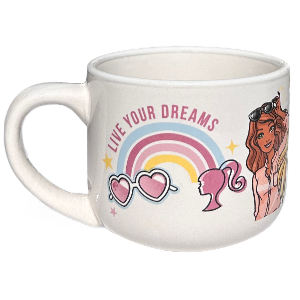 TAZZA LARGA JUMBO BARBIE IN CERAMICA 380 ML CONFEZIONE REGALO -  B09101MC