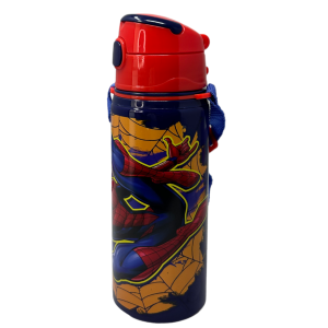 BORRACCIA IN ALLUMINIO CON CANNUCCIA SPIDERMAN MARVEL 600 ML APERTURA AUTOMATICA - SP50073