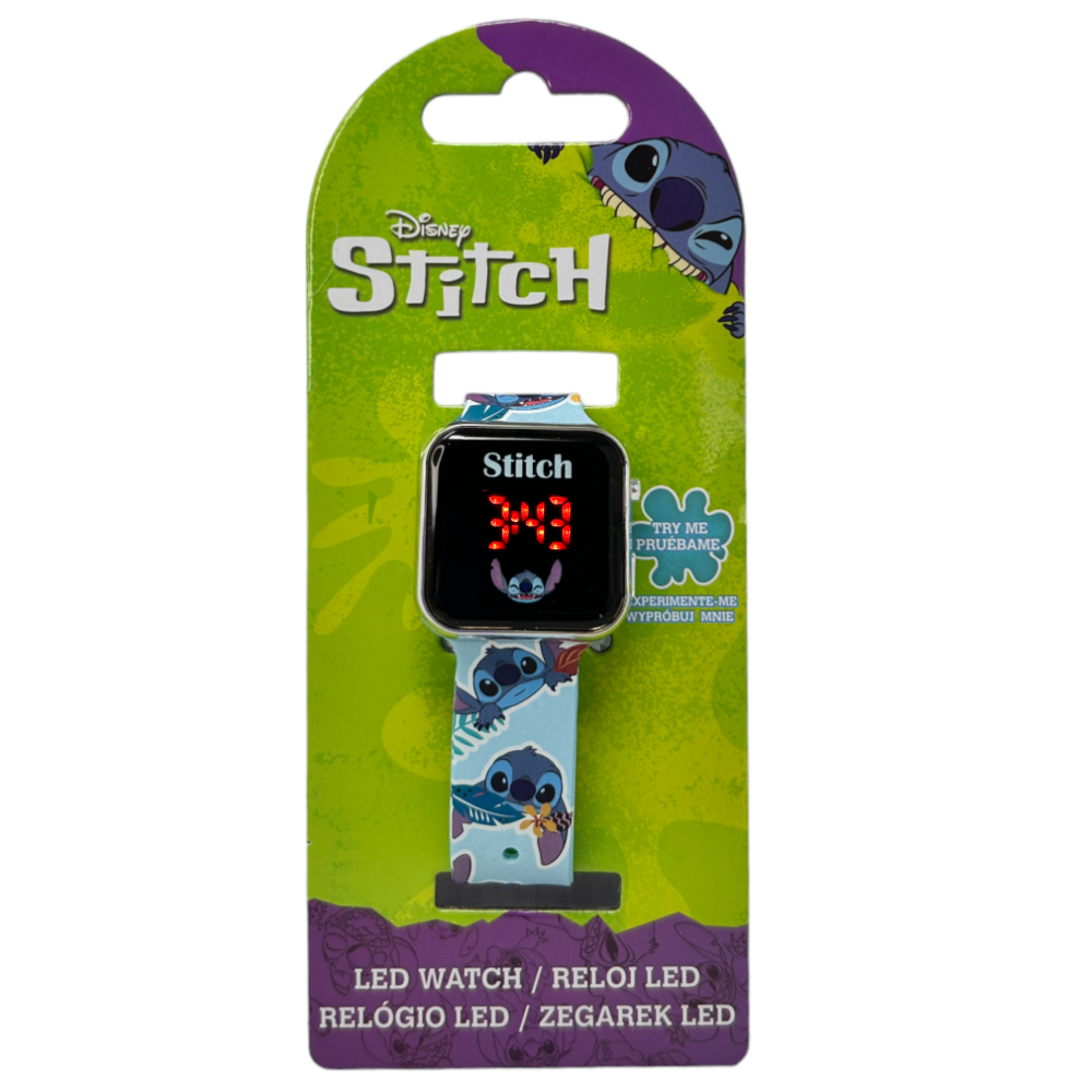 OROLOGIO A LED STITCH DISNEY DA POLSO DIGITALE - LAS4039
