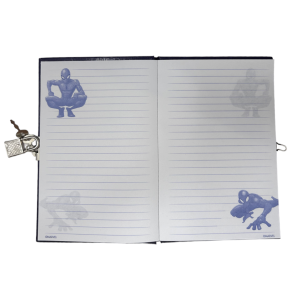 DIARIO SEGRETO CON LUCCHETTO SPIDERMAN MARVEL + ACCESSORI IN CONFEZIONE REGALO - SP50069