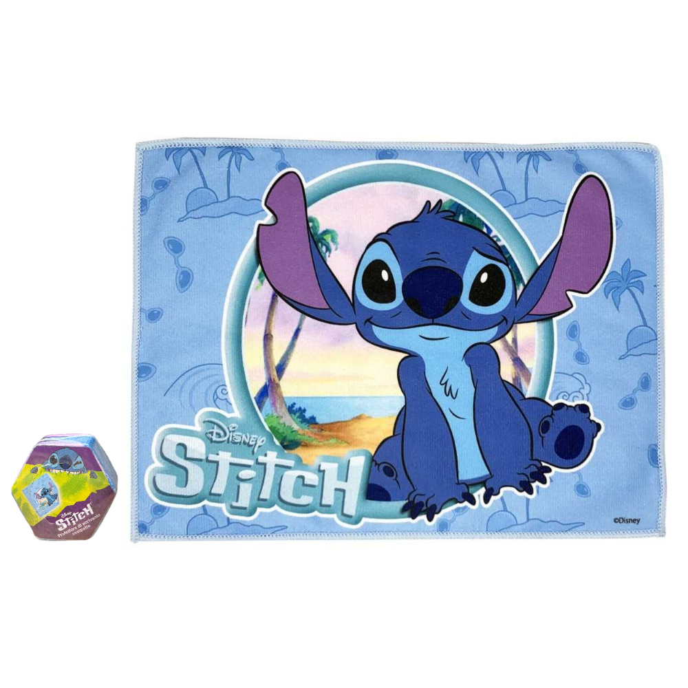 TOVAGLIETTA MAGICA STITCH DISNEY IN TESSUTO DA COLAZIONE PRANZO CM.40X30 - LST0864