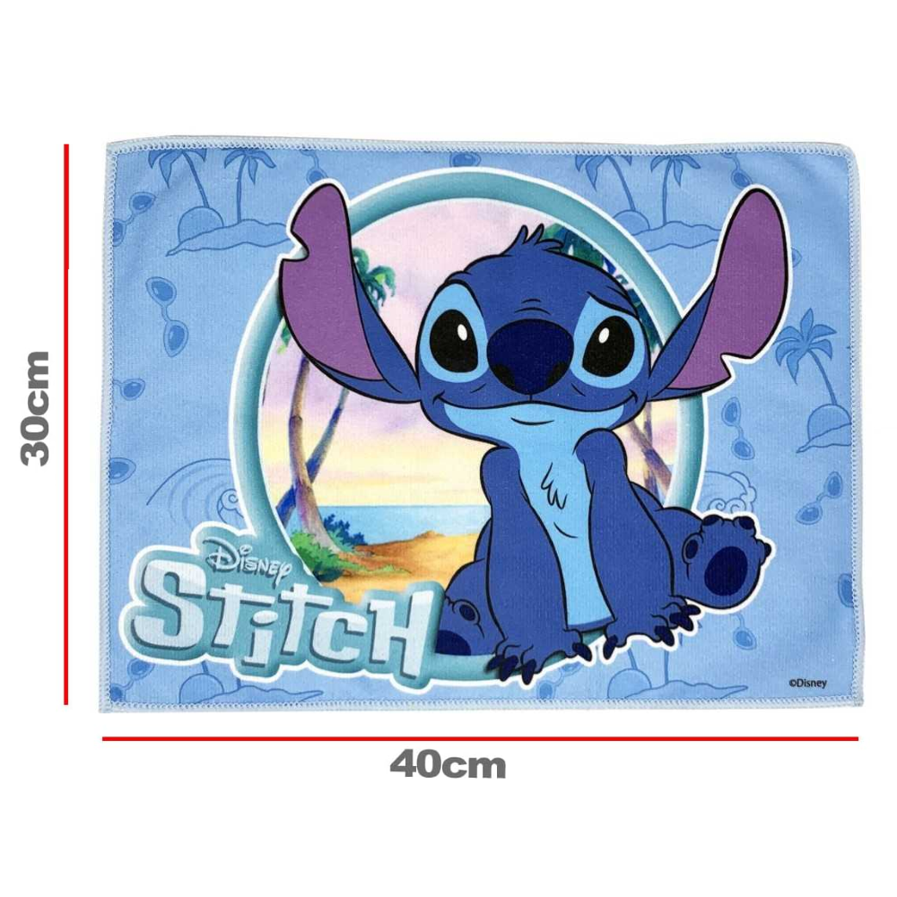 TOVAGLIETTA MAGICA STITCH DISNEY IN TESSUTO DA COLAZIONE PRANZO CM.40X30 - LST0864
