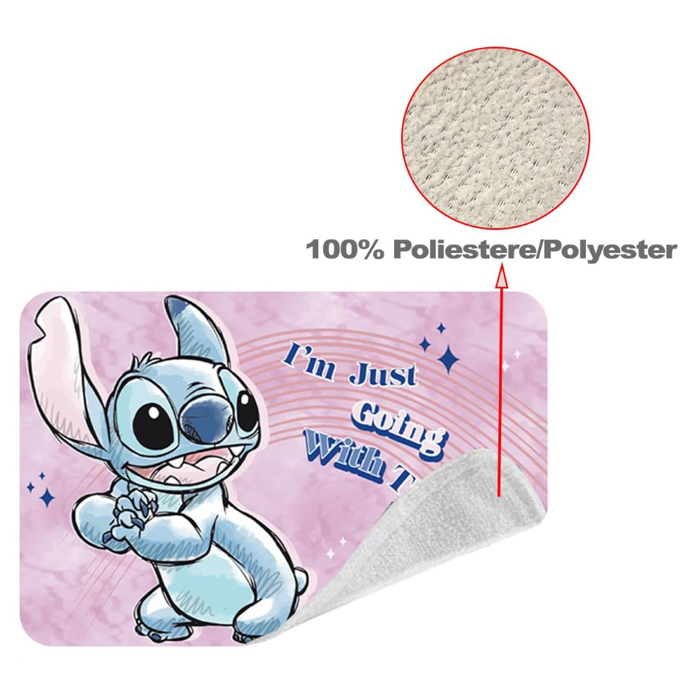 TOVAGLIETTA MAGICA STITCH DISNEY IN TESSUTO DA COLAZIONE PRANZO CM.40X30 - LST0864-G