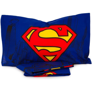 COMPLETO LENZUOLA SUPERMAN SOTTOLENZUOLA LENZUOLA FEDERA LETTO SINGOLO