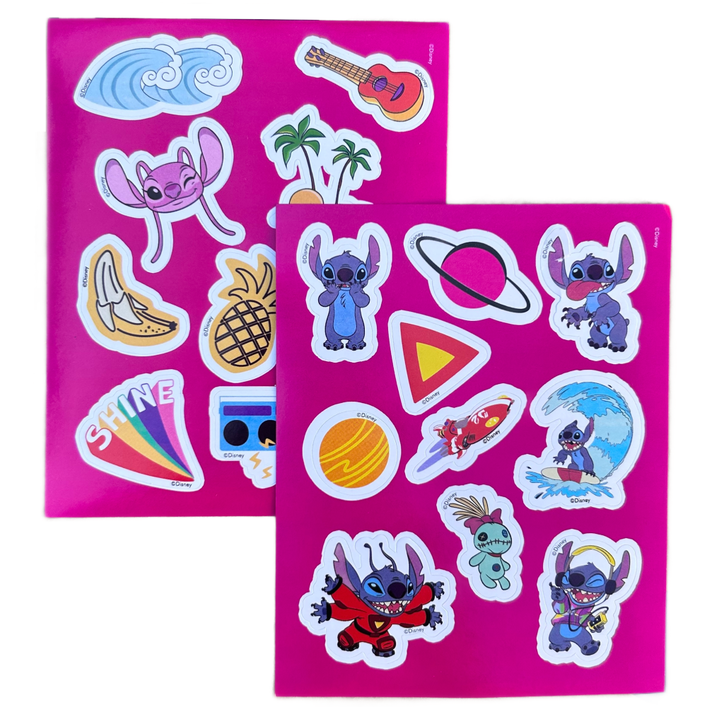 DIARIO SEGRETO STITCH DISNEY CON PENNA MAGICA ADESIVI IN CONFEZIONE - LST0822