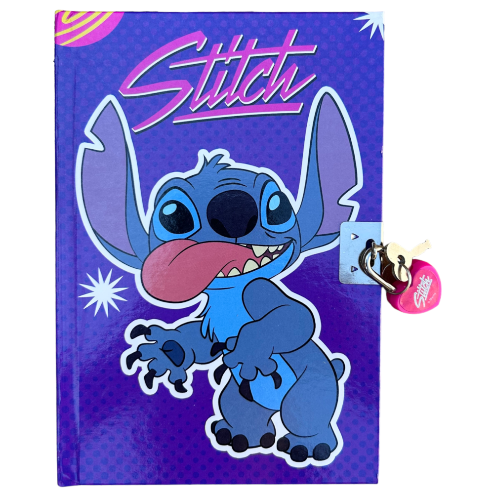 DIARIO SEGRETO STITCH DISNEY CON PENNA MAGICA ADESIVI IN CONFEZIONE - LST0822