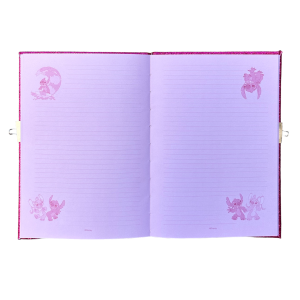 DIARIO SEGRETO GLITTER ANGEL STITCH DISNEY CON PENNA MAGICA E ACCESSORI CON CONFEZIONE - LST0824 