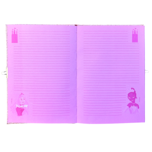 DIARIO SEGRETO GLITTER PRINCIPESSE DISNEY CON PENNA MAGICA E ACCESSORI CON CONFEZIONE - PR0824 