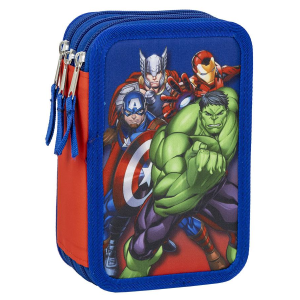 ASTUCCIO SCUOLA AVENGERS MARVEL MULTISCOMPARTO 3 ZIP PORTACOLORI GIOTTO - 1258