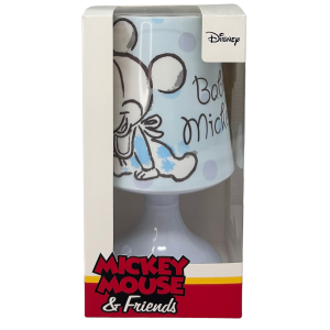 LUCE MINI LAMPADA TOPOLINO E PAPERINO DISNEY BABY COMODINO LED A BATTERIE CONFEZIONE REGALO - 68026/TOPOLINO