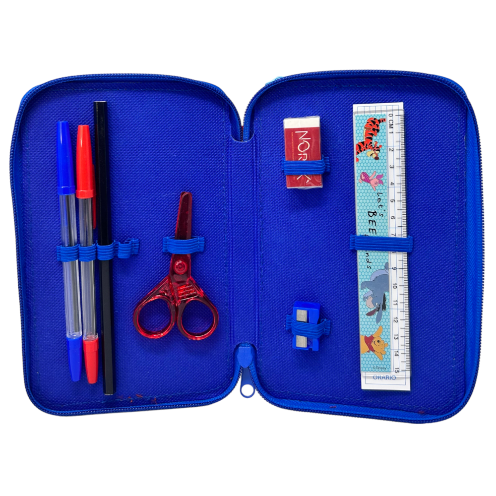 ASTUCCIO 3 ZIP SCUOLA WINNIE THE POOH DISNEY MULTISCOMPARTO PORTACOLORI GIOTTO - 1004E3253