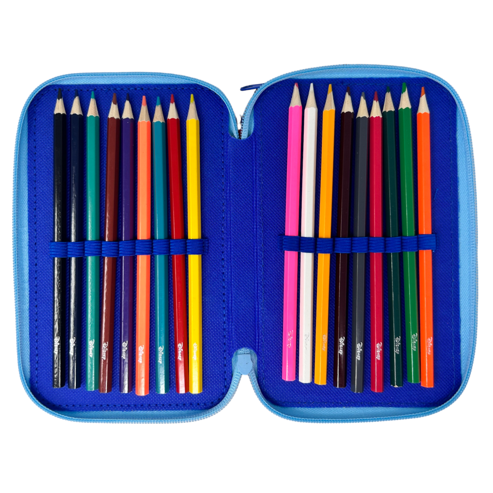 ASTUCCIO 3 ZIP SCUOLA WINNIE THE POOH DISNEY MULTISCOMPARTO PORTACOLORI GIOTTO - 1004E3253