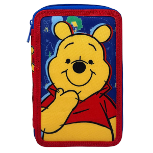 ASTUCCIO 3 ZIP SCUOLA WINNIE THE POOH DISNEY MULTISCOMPARTO PORTACOLORI GIOTTO - 1004E3253
