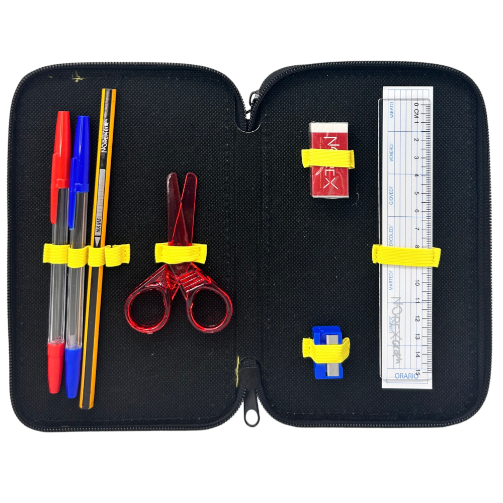 ASTUCCIO SCUOLA PIKACHU POKÉMON MULTISCOMPARTO 3 ZIP PORTACOLORI GIOTTO - 1004E2264