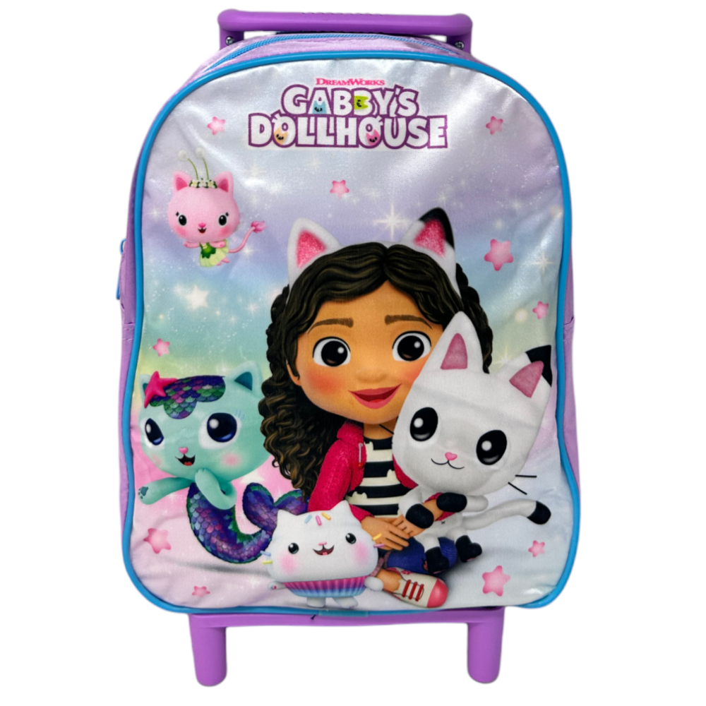 ZAINO ASILO TROLLEY GABBY'S DOLLHOUSE BORSA PER SCUOLA MATERNA TEMPO LIBERO - 1000ET283219